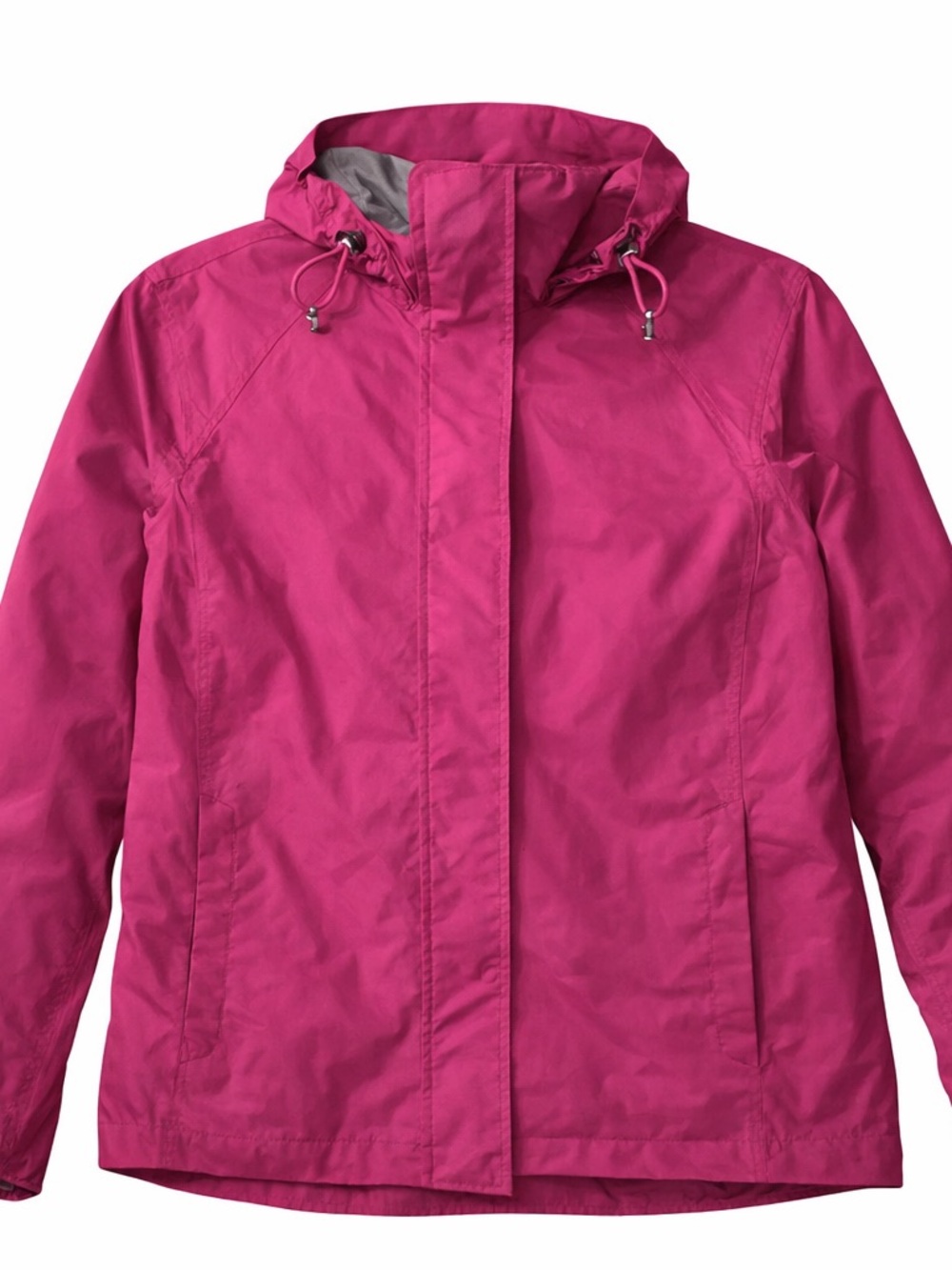 Lands' End Women's Hooded Jacket - Fuchsia